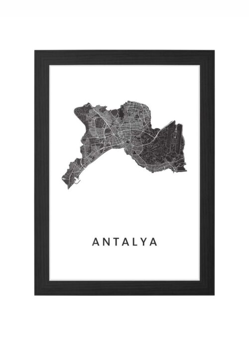 Antalya White Ingelijst in Zwart lijst Kopen | Kunst in Kaart