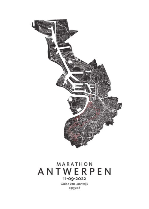 Kunst in Kaart poster ingelijst
