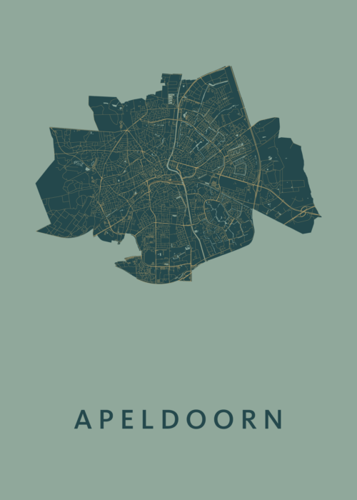 Apeldoorn Stadskaart Poster Amazon poster Apeldoorn