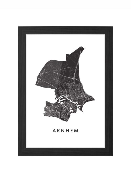 Arnhem White Ingelijst in Zwart lijst Kopen | Kunst in Kaart