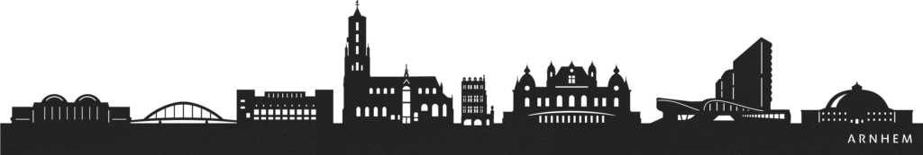 Arnhem zwarte skyline
