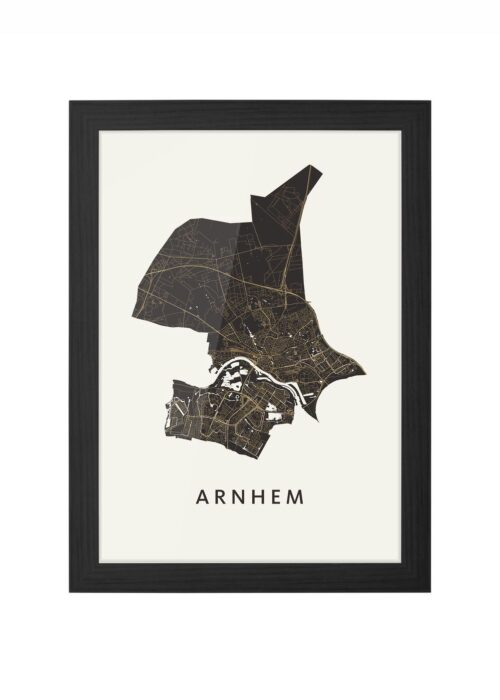 Arnhem Khaki Ingelijst in Zwart lijst Kopen | Kunst in Kaart