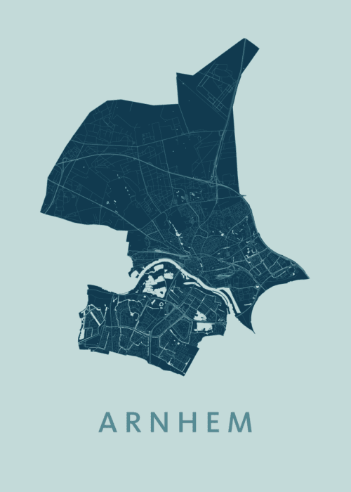 Arnhem Mint Stadskaart Poster Kopen