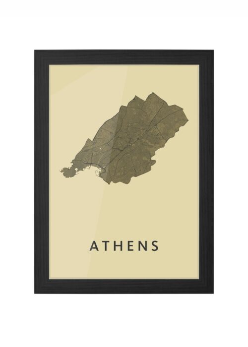 Athens GoldenRod Ingelijst in Zwart lijst Kopen | Kunst in Kaart