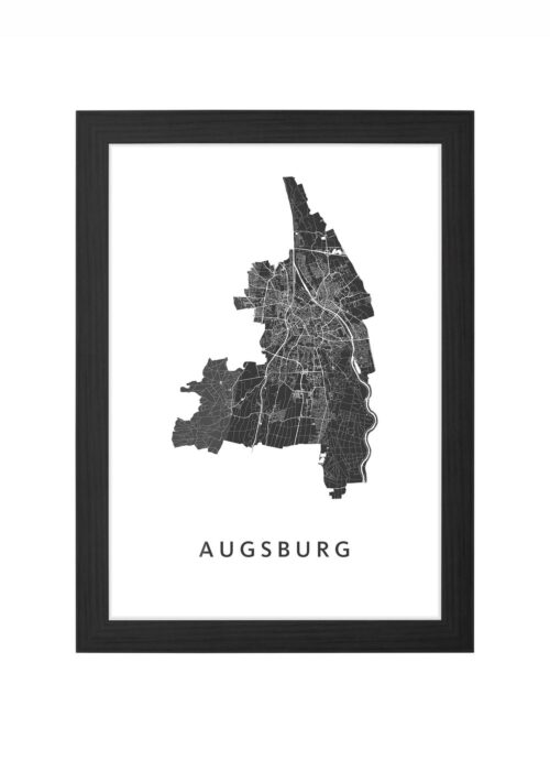 Augsburg Ingelijst in Zwart lijst Kopen | Kunst in Kaart