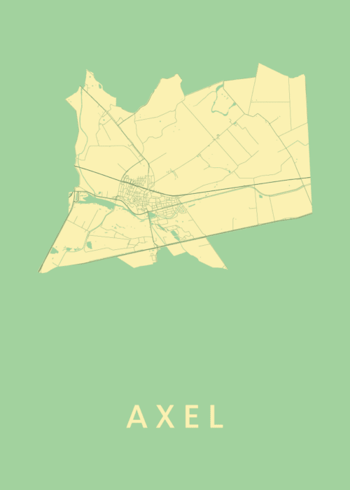 Axel Spring Stadskaart Poster Kopen