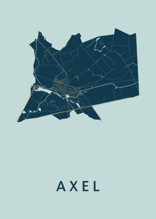 Axel Prussian Stadskaart Poster Kopen