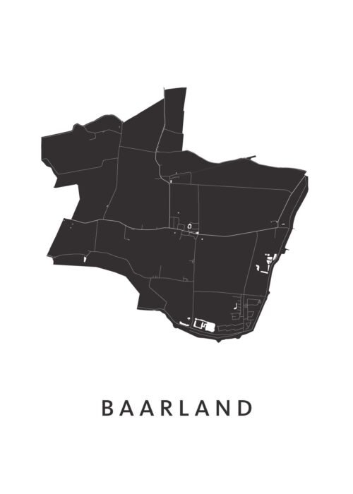 Baarland Stadskaart Poster Kopen