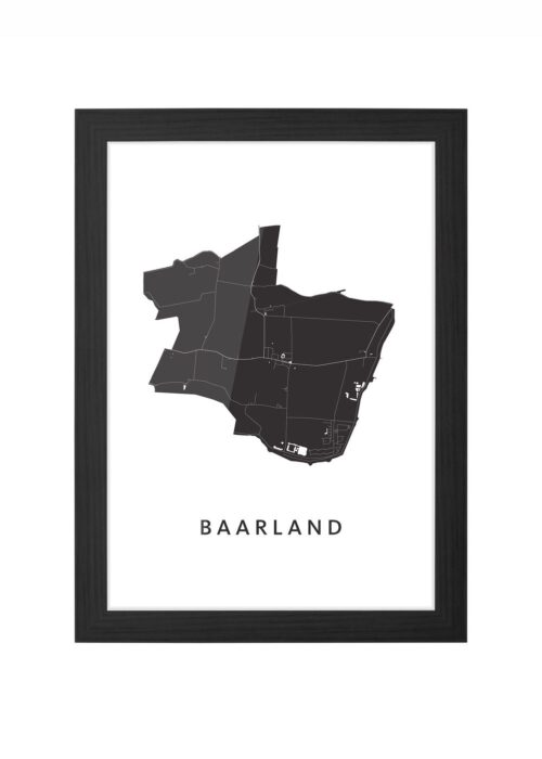 Baarland Ingelijst in Zwart lijst Kopen | Kunst in Kaart