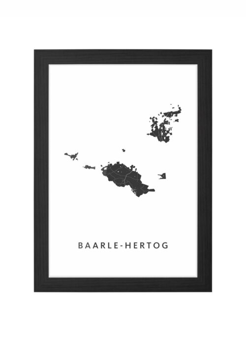 Baarle-Hertog Ingelijst in Zwart lijst Kopen | Kunst in Kaart