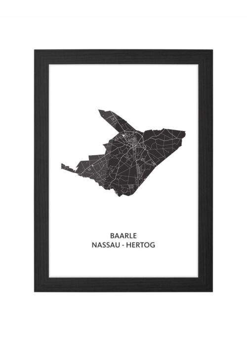 Baarle Nassau-Hertog Ingelijst in Zwart lijst Kopen | Kunst in Kaart