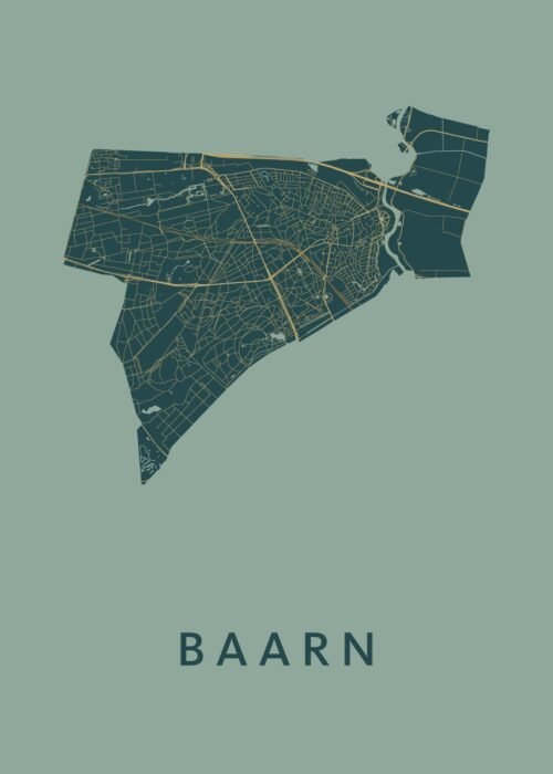 Baarn Amazon Stadskaart Poster Kopen