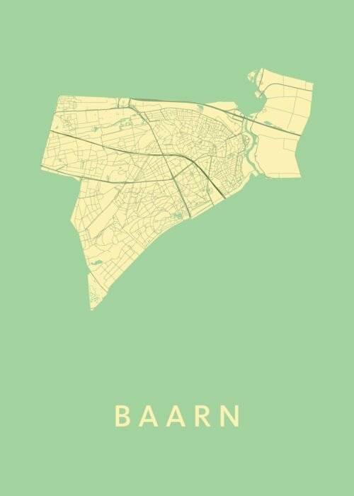 Baarn Spring Stadskaart Poster Kopen