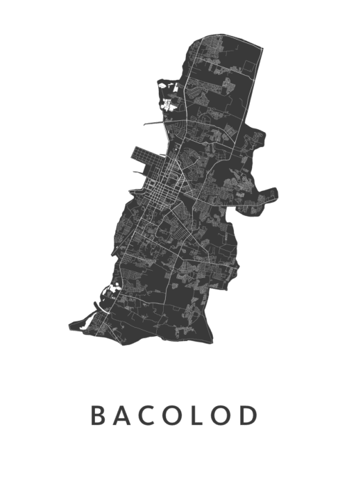 Bacolod Stadskaart Poster Kopen