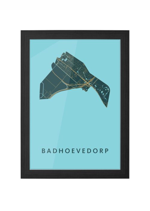 Badhoevedorp Azure Ingelijst in Zwart lijst Kopen | Kunst in Kaart