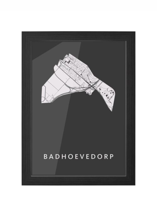 Badhoevedorp Black Ingelijst in Zwart lijst Kopen | Kunst in Kaart
