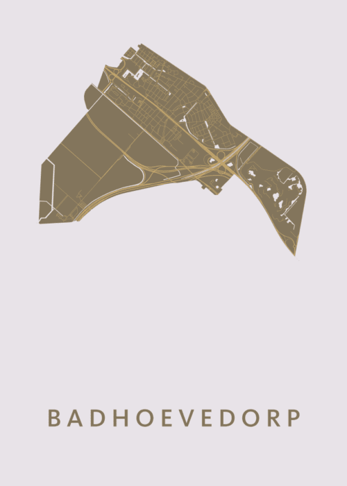 Badhoevedorp Stadskaart - Gold