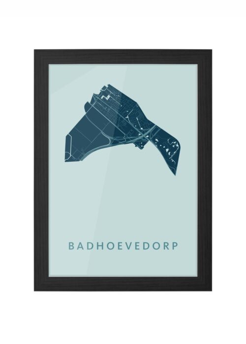 Badhoevedorp Mint Ingelijst in Zwart lijst Kopen | Kunst in Kaart