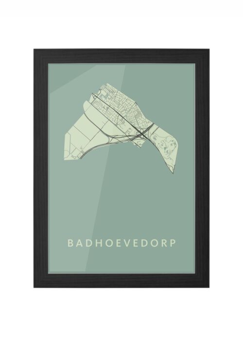 Badhoevedorp Olive Ingelijst in Zwart lijst Kopen | Kunst in Kaart