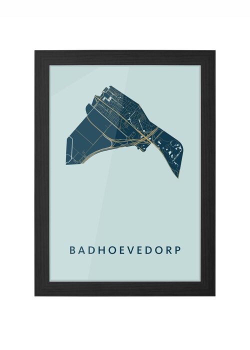 Badhoevedorp Prussian Ingelijst in Zwart lijst Kopen | Kunst in Kaart