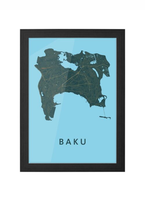 Baku Azure Ingelijst in Zwart lijst Kopen | Kunst in Kaart