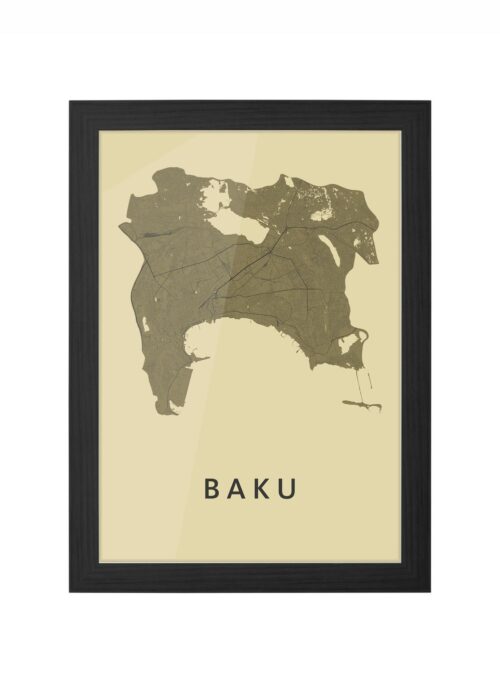 Baku GoldenRod Ingelijst in Zwart lijst Kopen | Kunst in Kaart