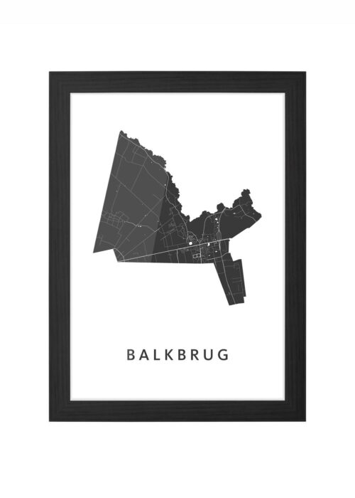 Balkbrug Ingelijst in Zwart lijst Kopen | Kunst in Kaart