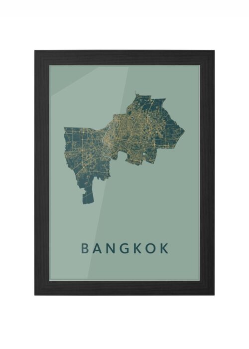 Bangkok Amazon Ingelijst in Zwart lijst Kopen | Kunst in Kaart
