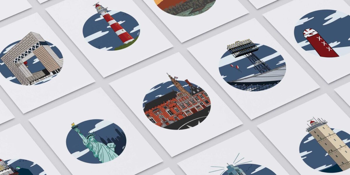 Art Studio Jet Iconische gebouwen posters