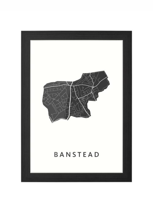 Banstead Ingelijst in Zwart lijst Kopen | Kunst in Kaart
