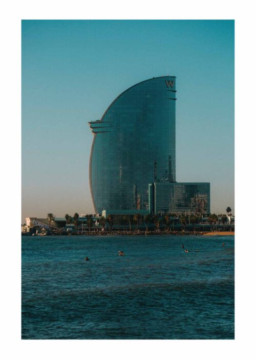 Barcelona - W - Stadsfotografie Poster