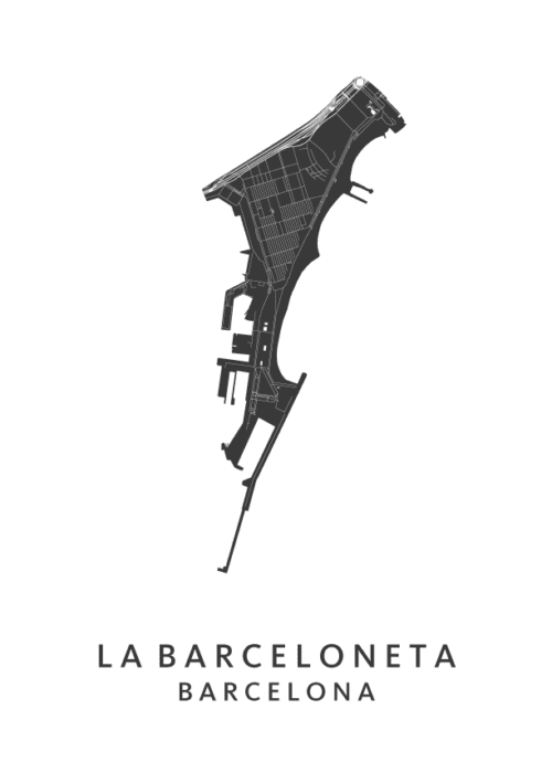 La Barceloneta Wijkkaart Barcelona