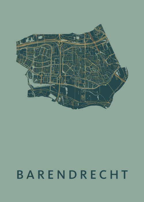 Barendrecht Stadskaart poster Amazon