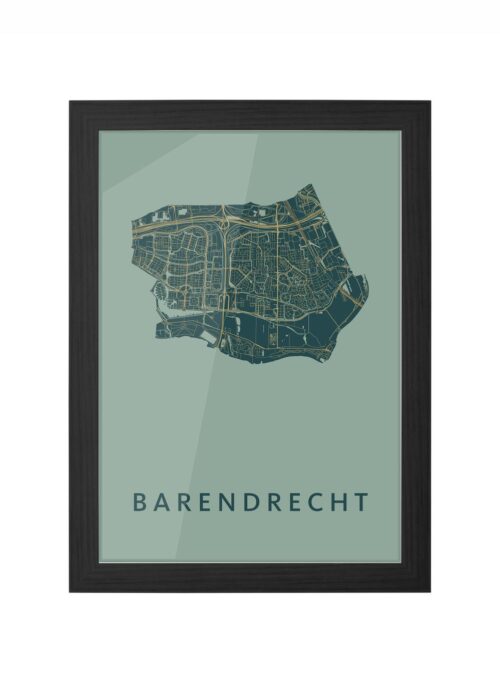 Barendrecht Amazon Ingelijst in Zwart lijst Kopen | Kunst in Kaart