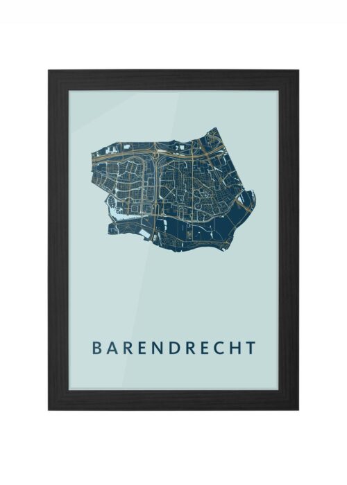 Barendrecht Prussian Ingelijst in Zwart lijst Kopen | Kunst in Kaart