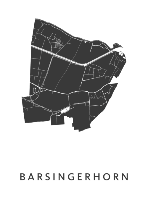 Barsingerhorn Stadskaart - White