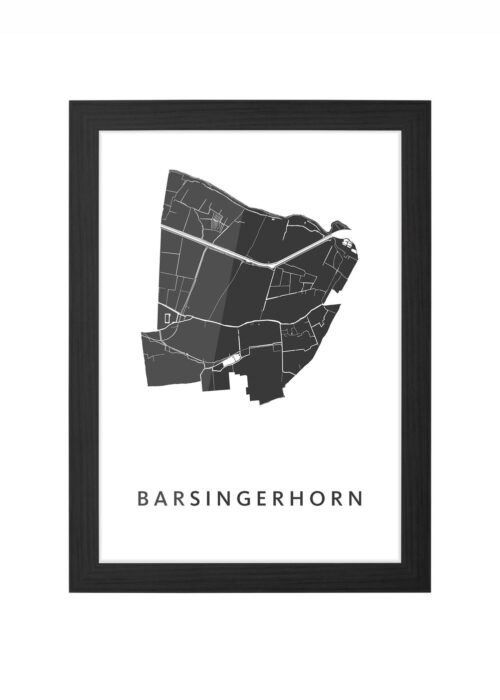 Barsingerhorn White Ingelijst in Zwart lijst Kopen | Kunst in Kaart