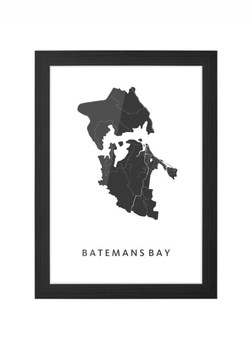 Batemans Bay Ingelijst in Zwart lijst Kopen | Kunst in Kaart
