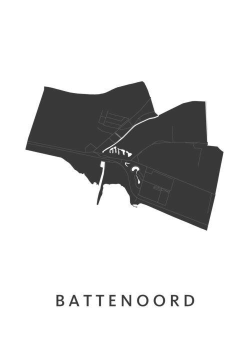 Battenoord Stadskaart Poster Kopen