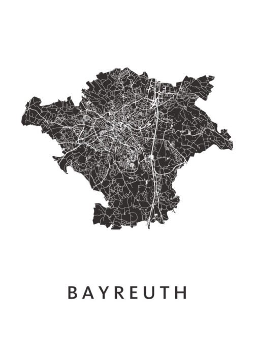Bayreuth Stadskaart Poster Kopen