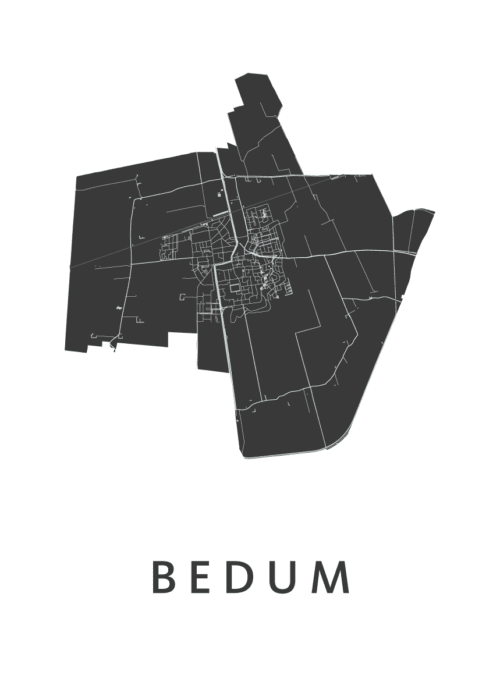 Bedum Stadskaart - White