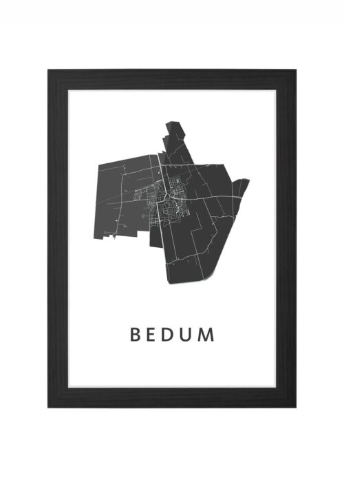 Bedum White Ingelijst in Zwart lijst Kopen | Kunst in Kaart