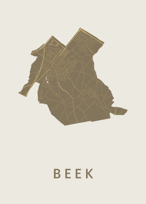 Beek Stadskaart - Gold