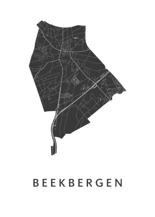 Beekbergen Kaart Poster