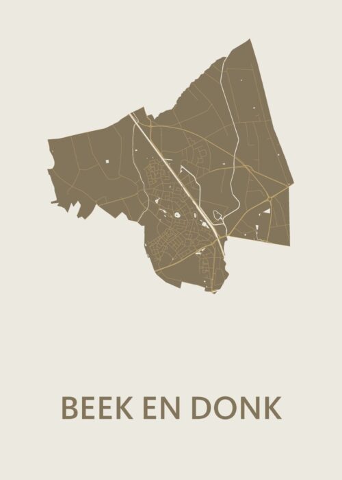 Beek en Donk Stadskaart - Gold