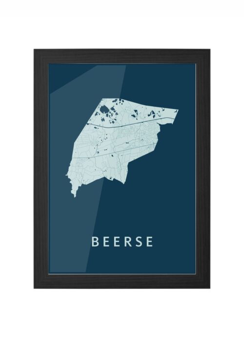 Beerse Feldgrau Ingelijst in Zwart lijst Kopen | Kunst in Kaart