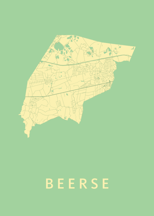 Beerse Spring Stadskaart Poster Kopen