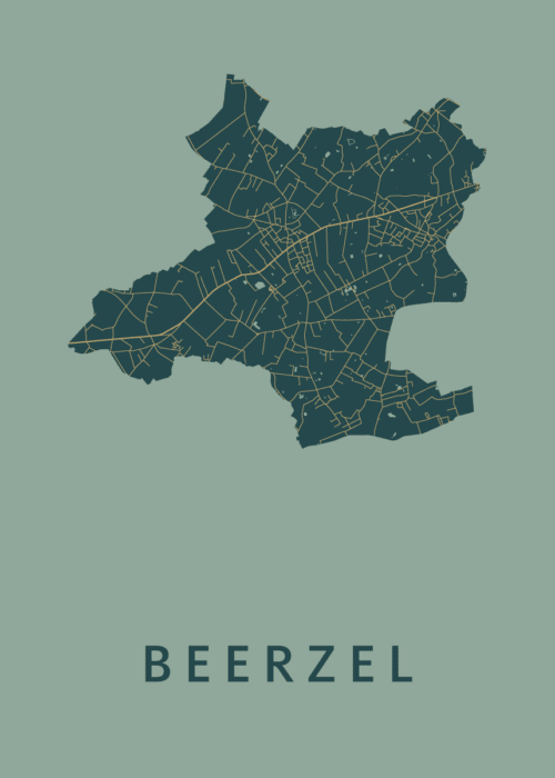 Beerzel Amazon Stadskaart Poster Kopen