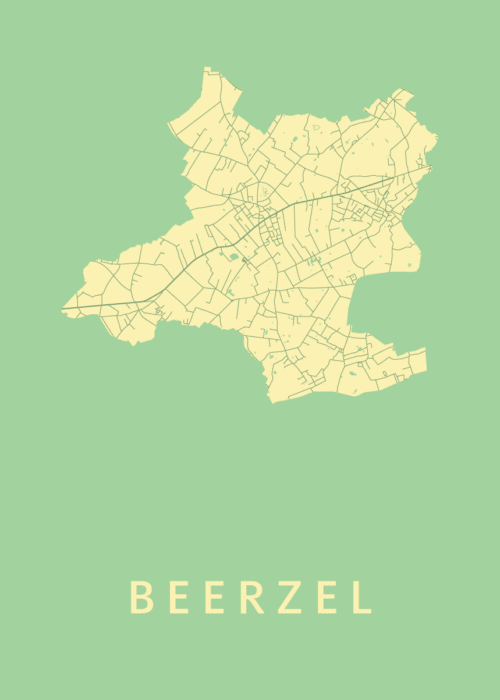 Beerzel Spring Stadskaart Poster Kopen