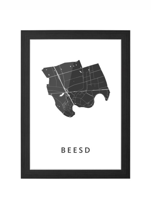 Beesd White Ingelijst in Zwart lijst Kopen | Kunst in Kaart